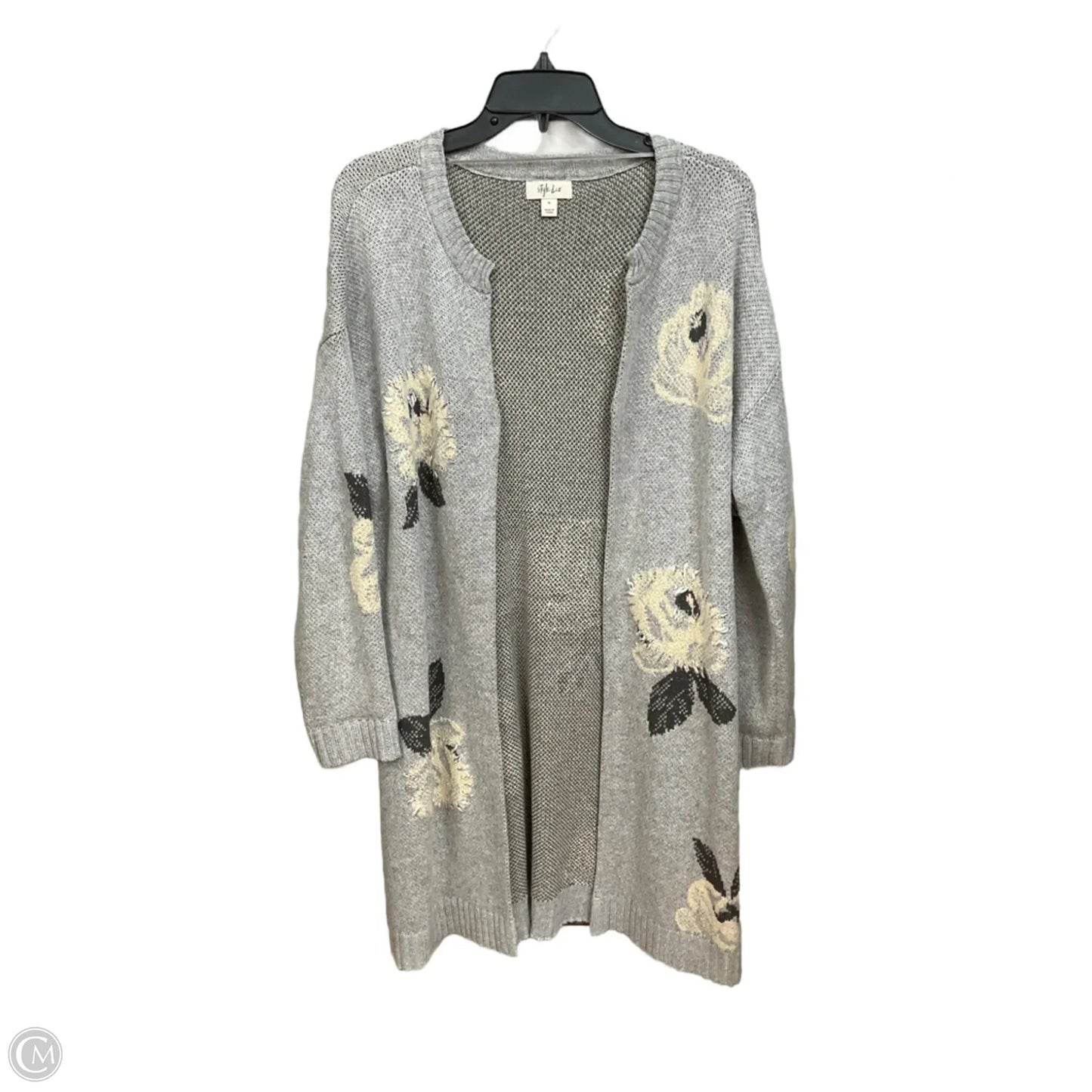 Cardigan By Style And Company In Grey, Size: L