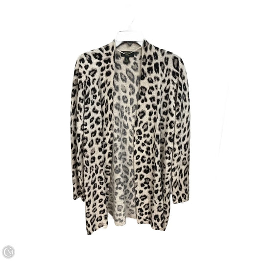 Cardigan By Charter Club In Animal Print, Size: M