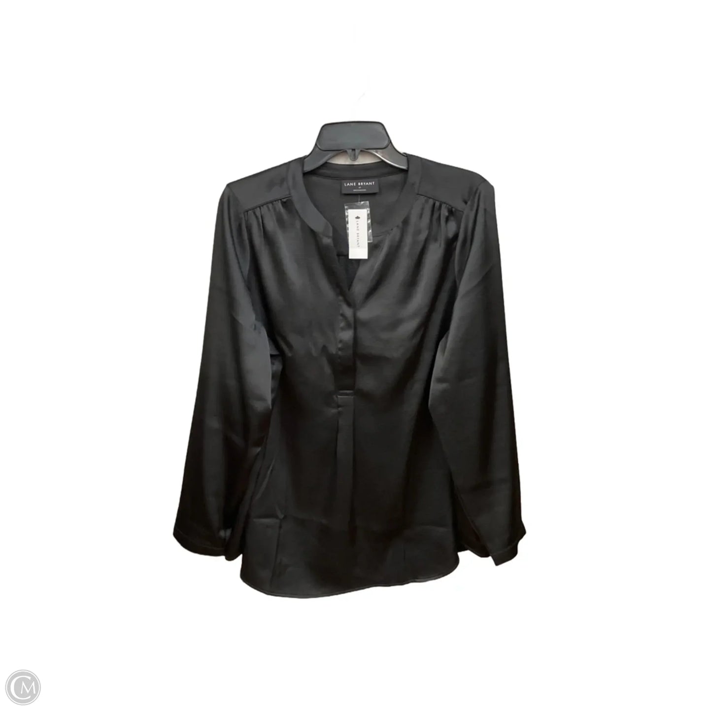 Blouse Long Sleeve By Lane Bryant In Black, Size: 1x