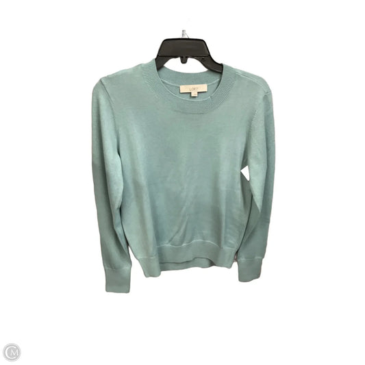 Top Long Sleeve Basic By Loft In Aqua, Size: S