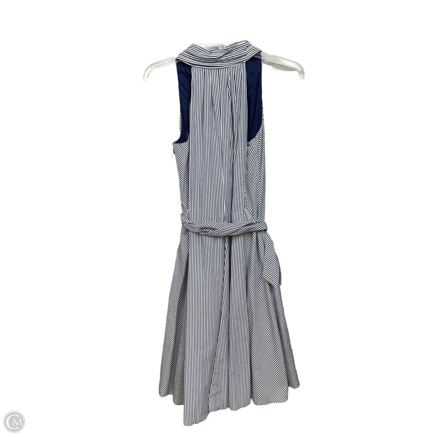 Dress Casual Midi By Talbots In Striped Pattern, Size: M