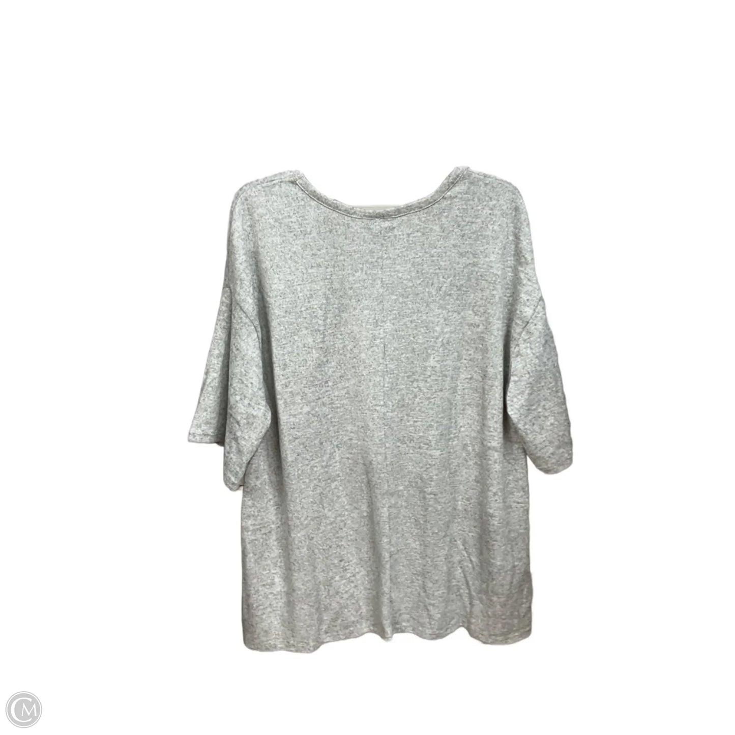 Top Long Sleeve Basic By Lane Bryant In Grey, Size: 2x