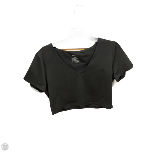 Athletic Top Short Sleeve By Cmc In Black, Size: Xxl