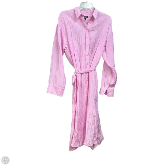 Dress Casual Maxi By J. Crew In Pink, Size: M