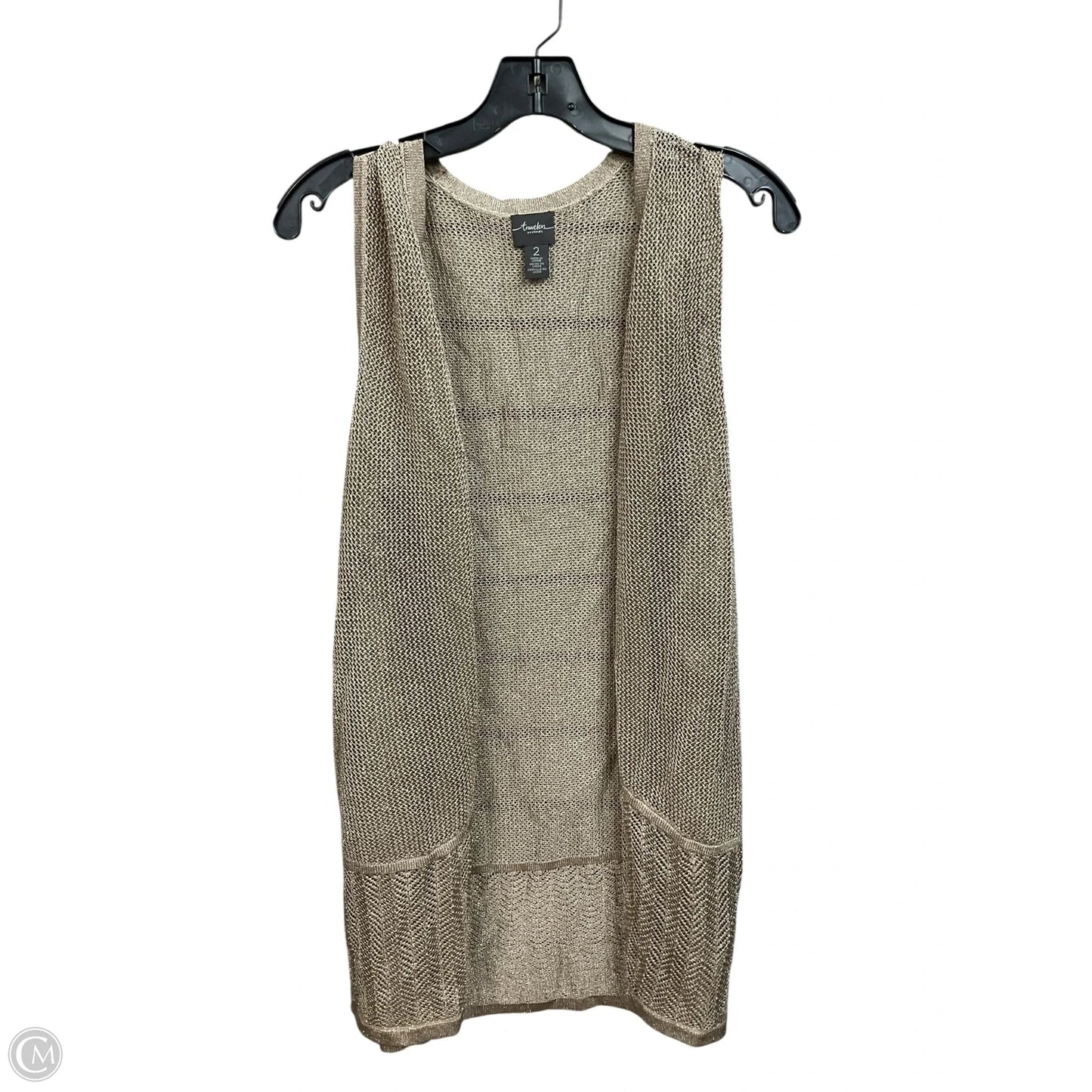 Cardigan By Chicos In Gold, Size: L