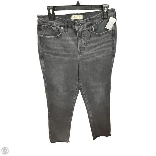 Jeans Cropped By Madewell In Black Denim, Size: 6l