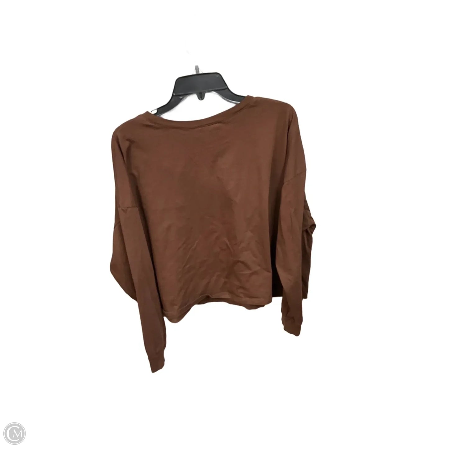 Top Long Sleeve Basic By Torrid In Brown, Size: 1x