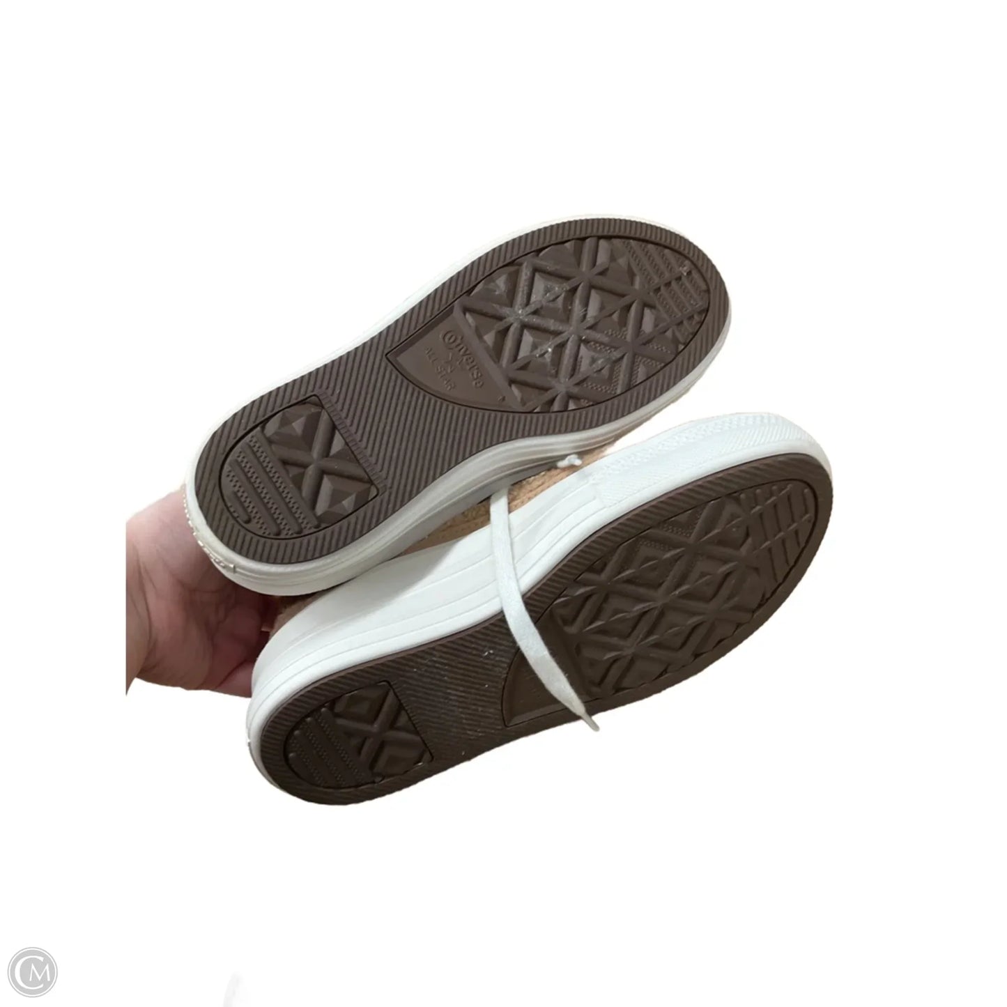 Shoes Flats By Converse In Cream & Tan, Size: 7.5