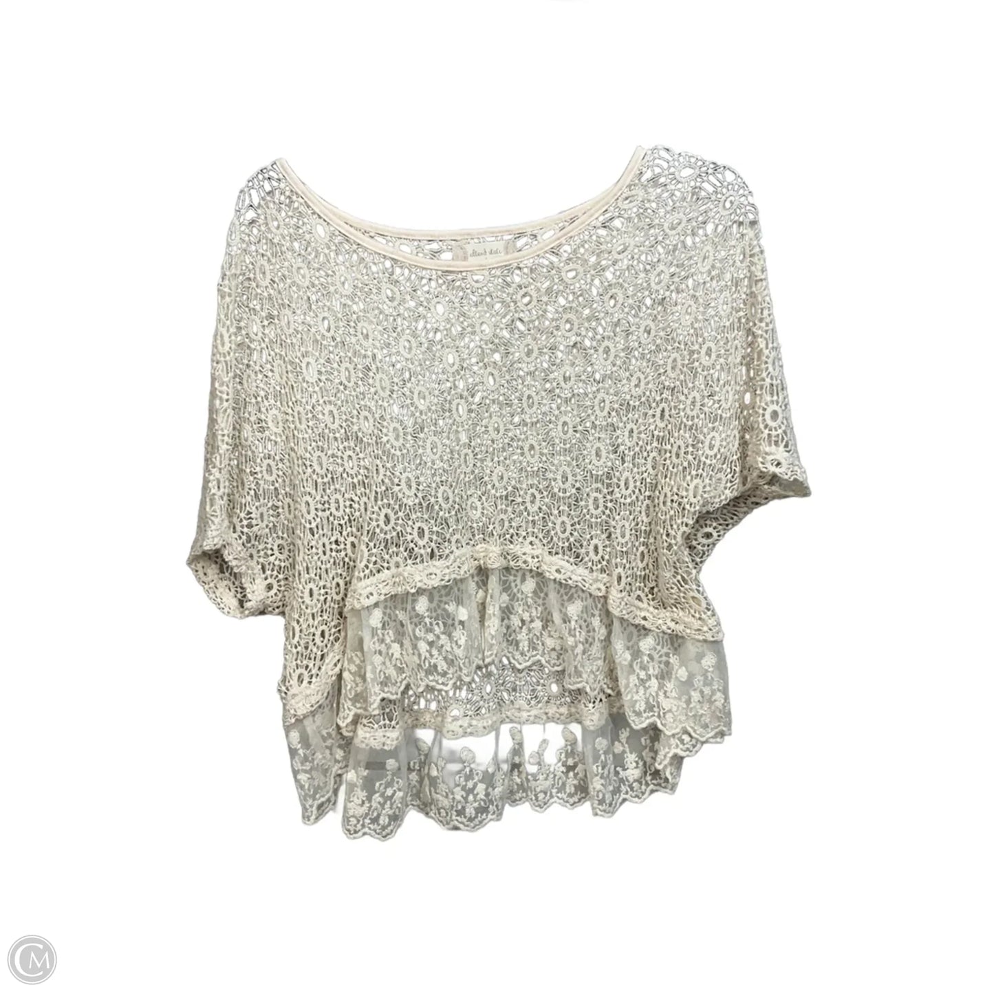 Top Short Sleeve Basic By Altard State In Cream, Size: L