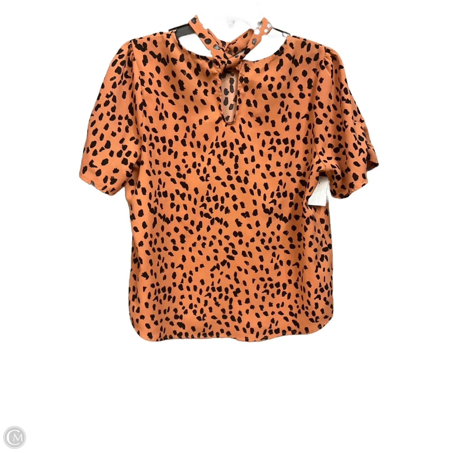Top Short Sleeve By Papermoon In Animal Print, Size: Mp