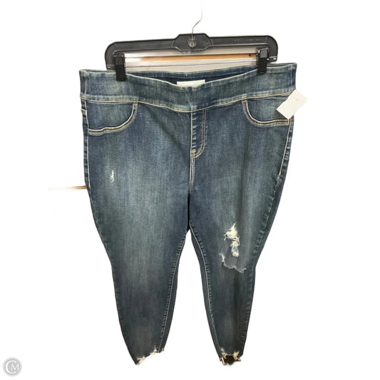 Jeans Cropped By Lane Bryant In Blue Denim, Size: 18