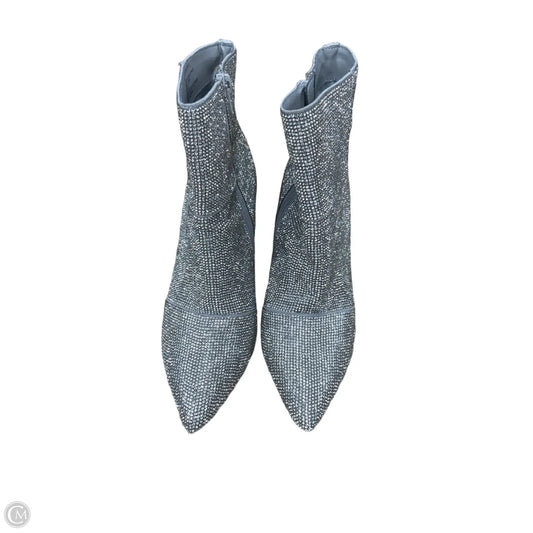 Boots Ankle Heels By Madden Girl In Silver, Size: 7