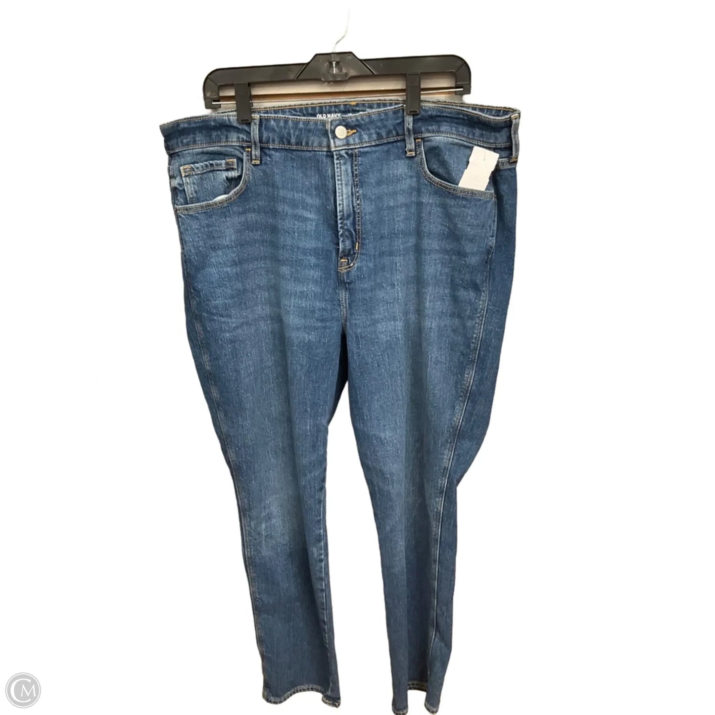 Jeans Straight By Old Navy In Blue Denim, Size: 16