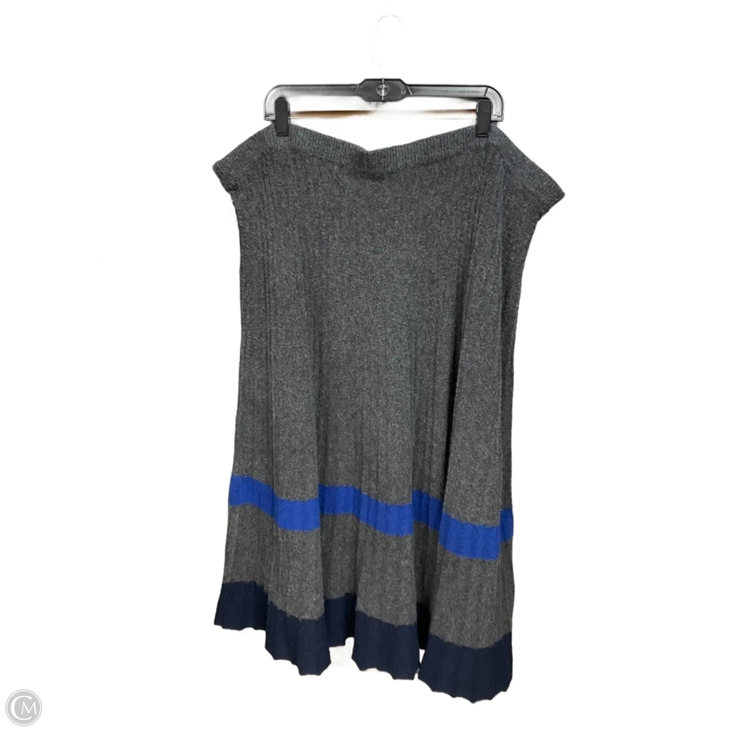 Skirt Midi By Liz Claiborne In Grey, Size: 3x