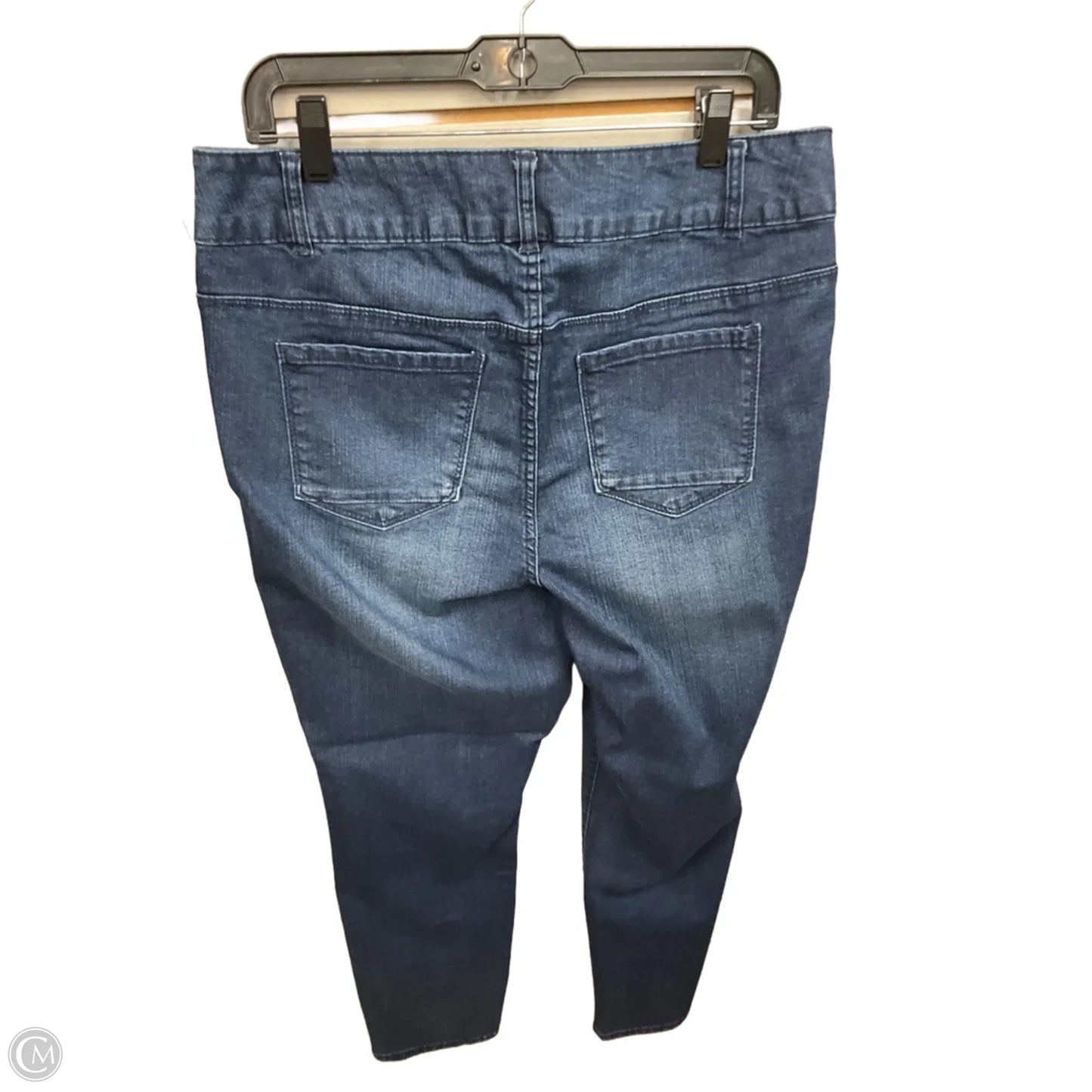 Jeans Skinny By D Jeans In Blue Denim, Size: 14