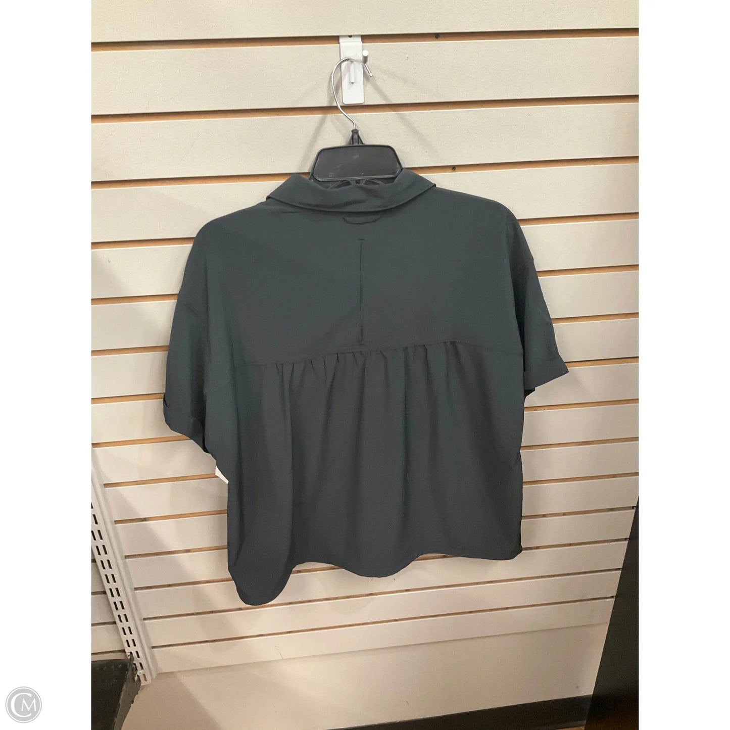 Athletic Top Short Sleeve By Columbia In Black, Size: L