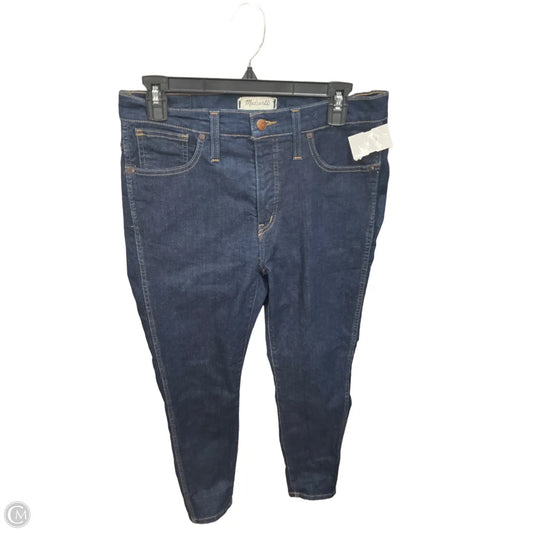 Jeans Skinny By Madewell In Blue Denim, Size: 10
