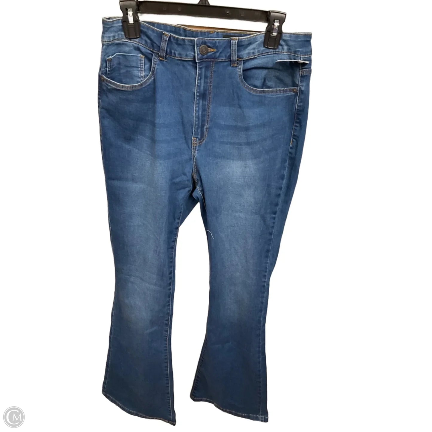 Jeans Flared By Clothes Mentor In Blue Denim, Size: 12