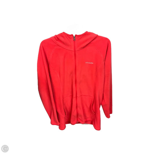 Jacket Fleece By Columbia In Coral, Size: L