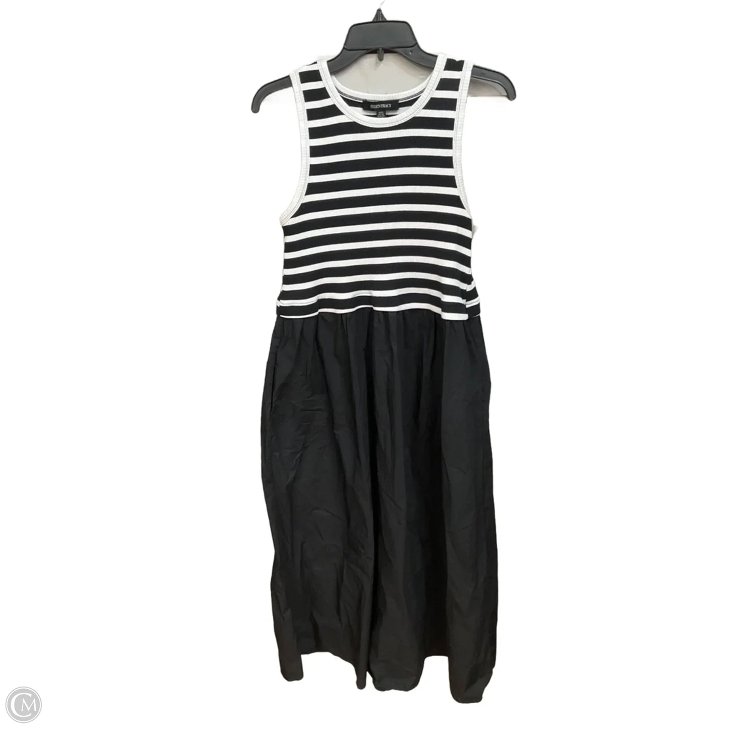 Dress Casual Maxi By Ellen Tracy In Black & White, Size: Xl