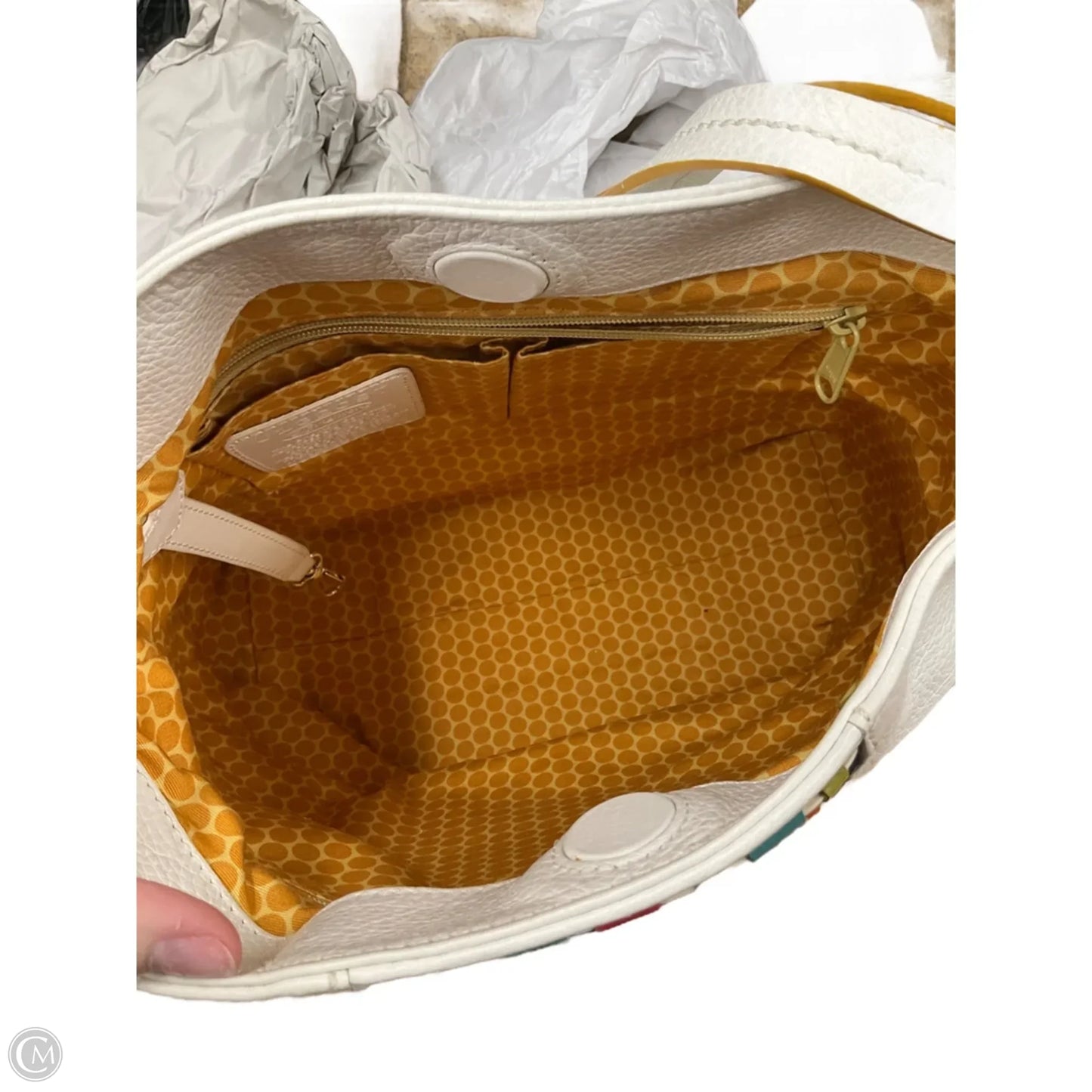 Handbag Leather By Brighton, Size: Large