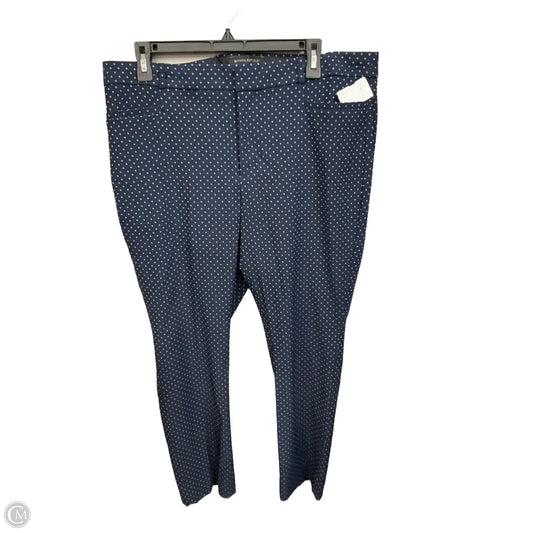 Pants Cropped By Banana Republic In Blue, Size: 14
