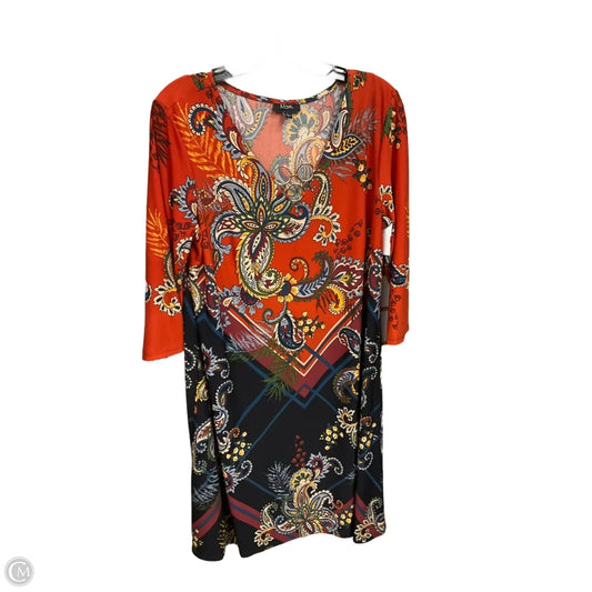 Dress Casual Midi By Msk In Paisley Print, Size: L