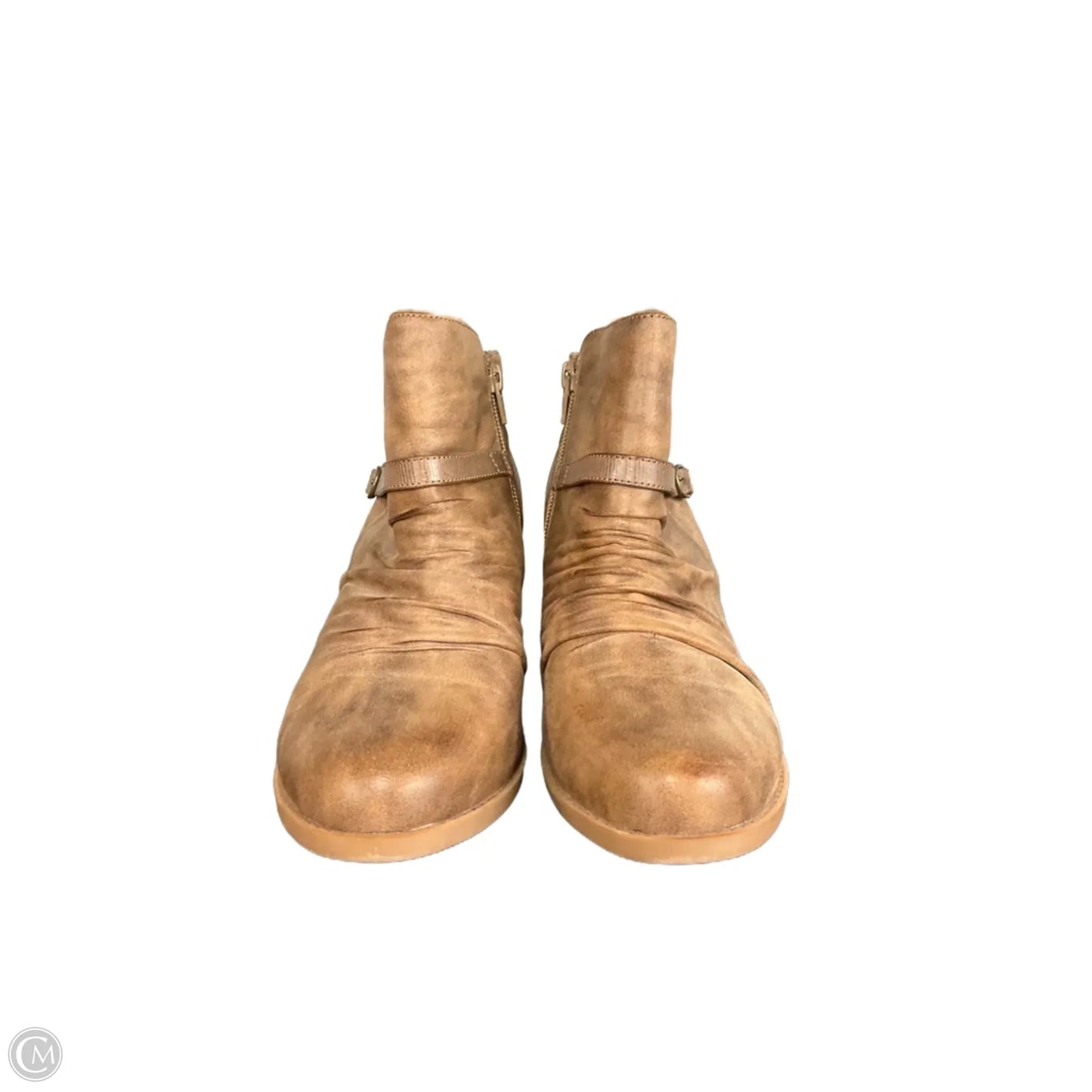 Boots Ankle Heels By Yuu Collection In Brown, Size: 9