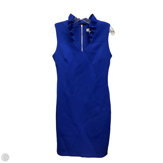 Dress Casual Short By Calvin Klein In Blue, Size: M