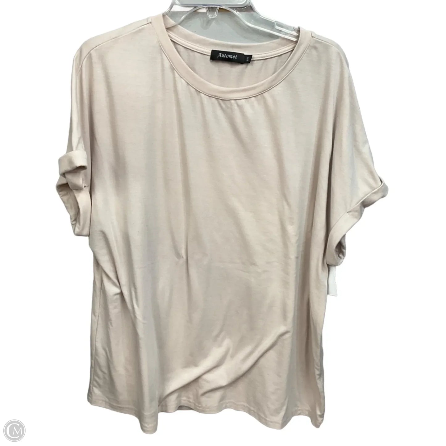 Top Sleeveless Basic By Automet In Cream, Size: 2x