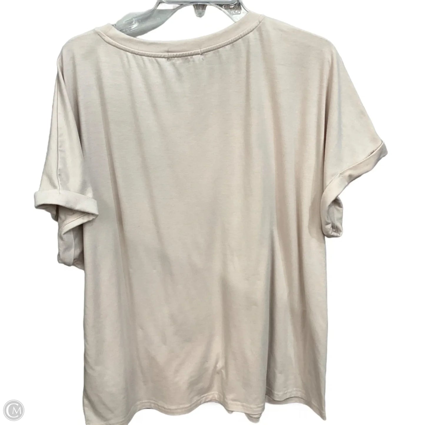 Top Sleeveless Basic By Automet In Cream, Size: 2x