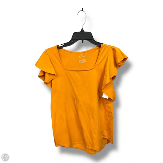 Top Short Sleeve By Clothes Mentor In Orange, Size: M