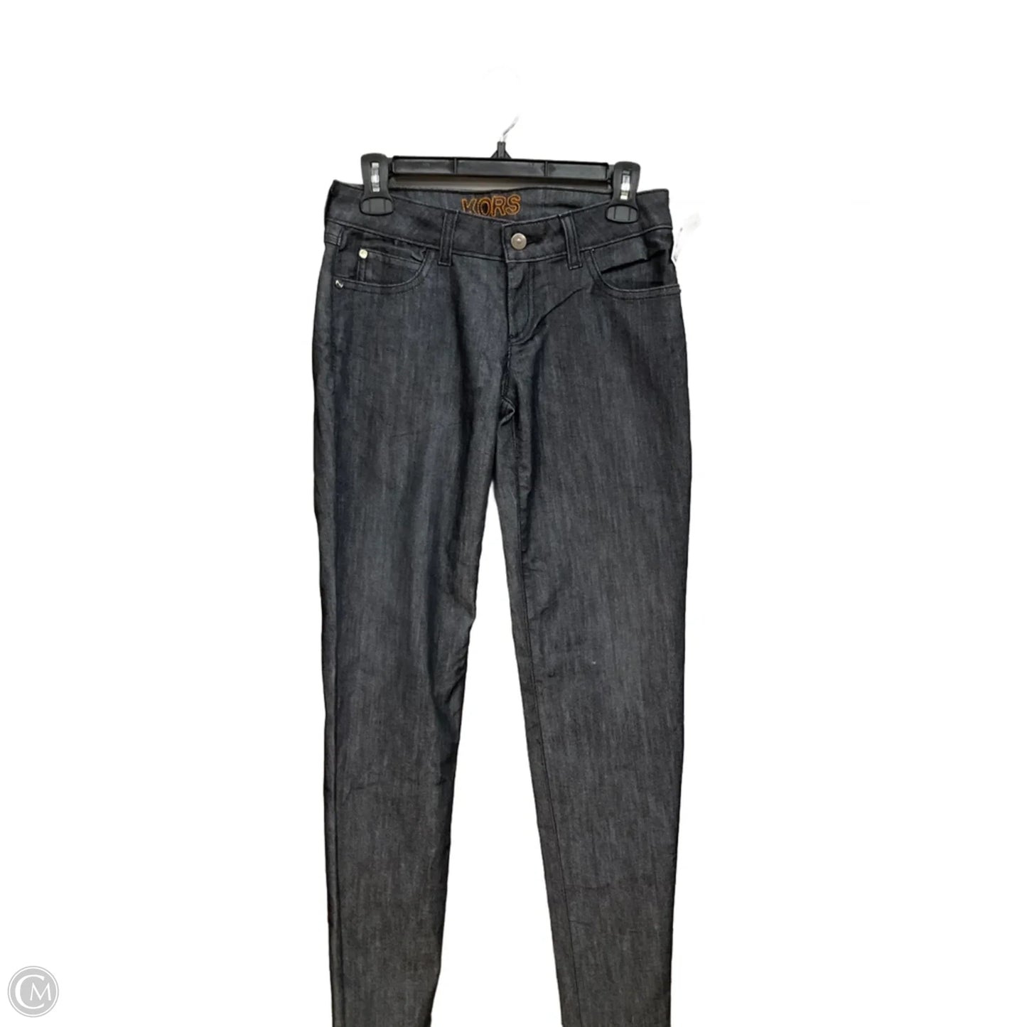 Jeans Straight By Clothes Mentor In Black Denim, Size: 2