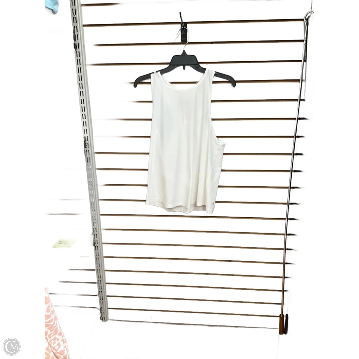 Athletic Tank Top By Lululemon In White, Size: M