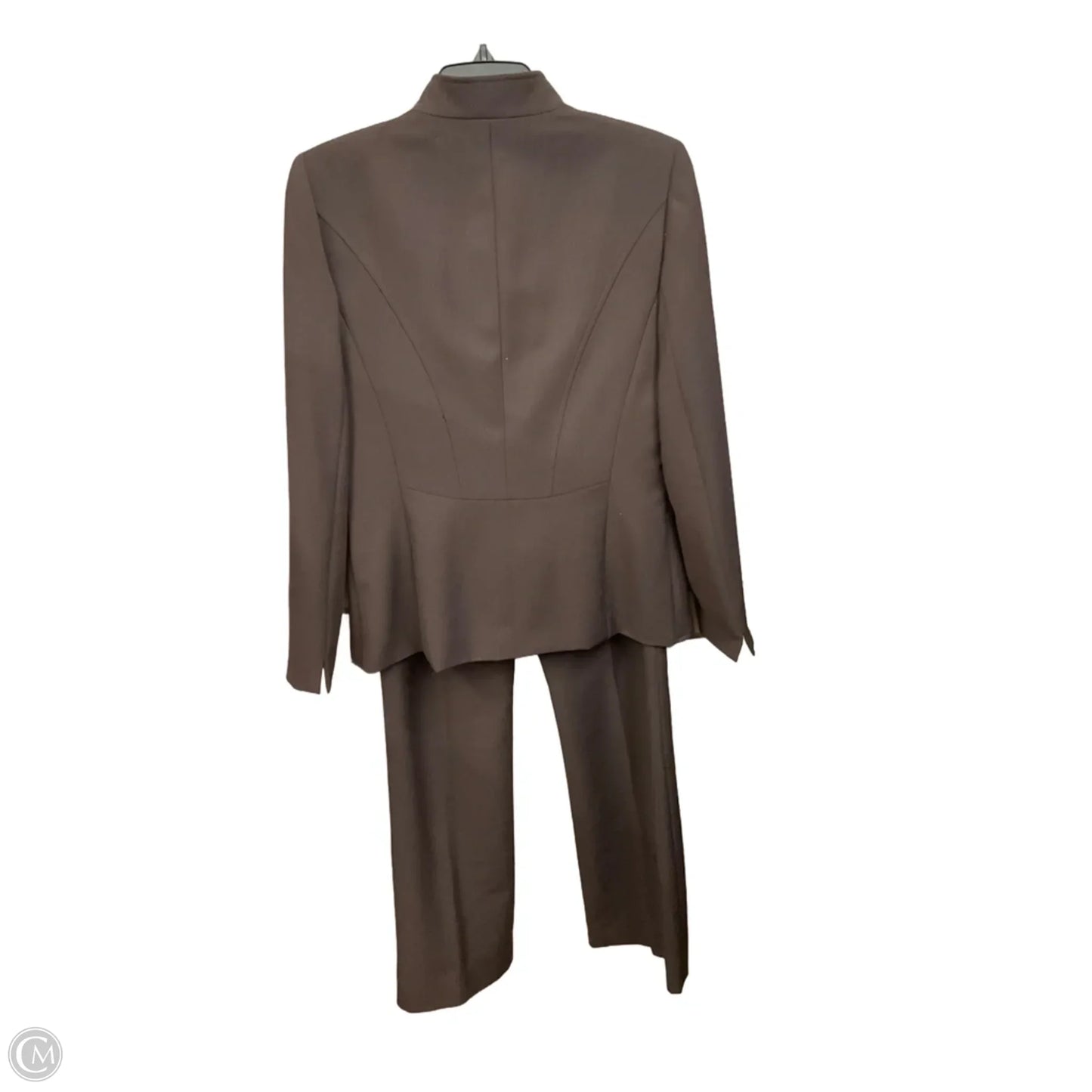 Pants Suit 2pc By Tahari In Brown, Size: M