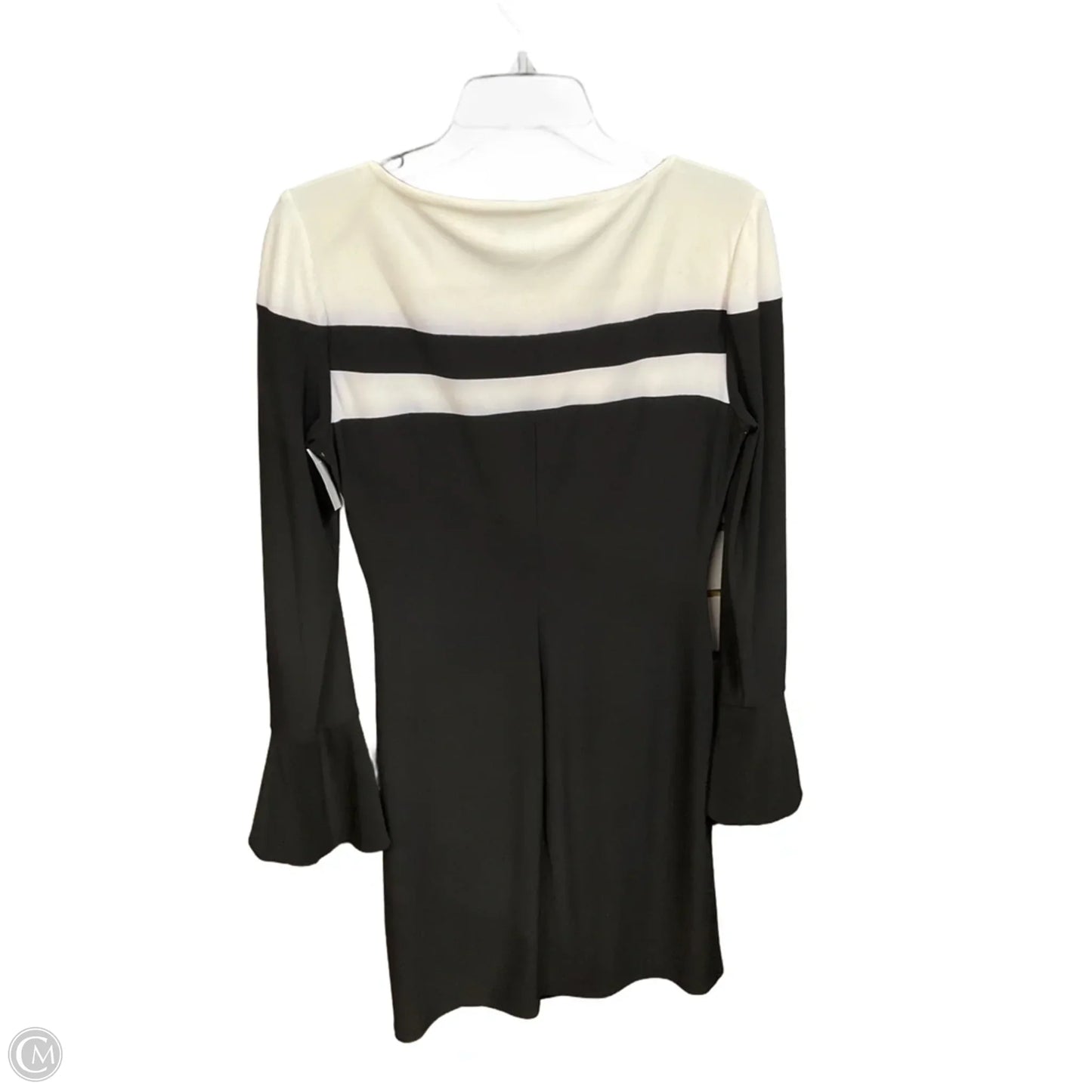 Dress Casual Short By Lauren By Ralph Lauren In Black & Cream, Size: M