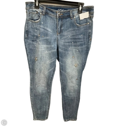 Jeans Skinny By Inc In Blue Denim, Size: 10