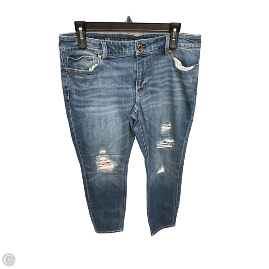 Jeans Skinny By White House Black Market In Blue Denim, Size: 12p