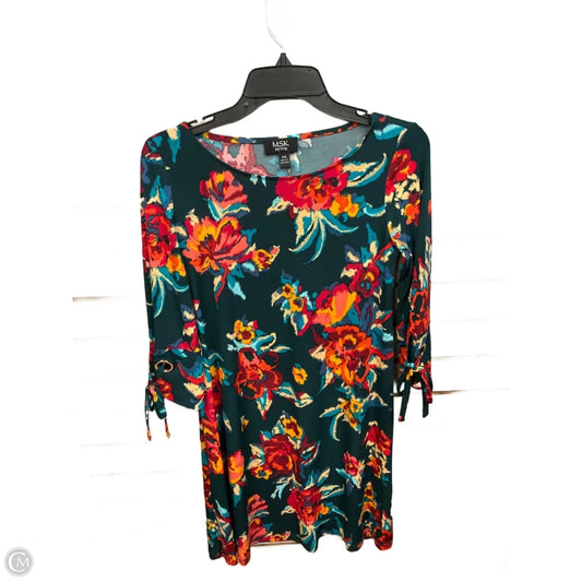 Dress Casual Short By Msk In Floral Print, Size: Sp