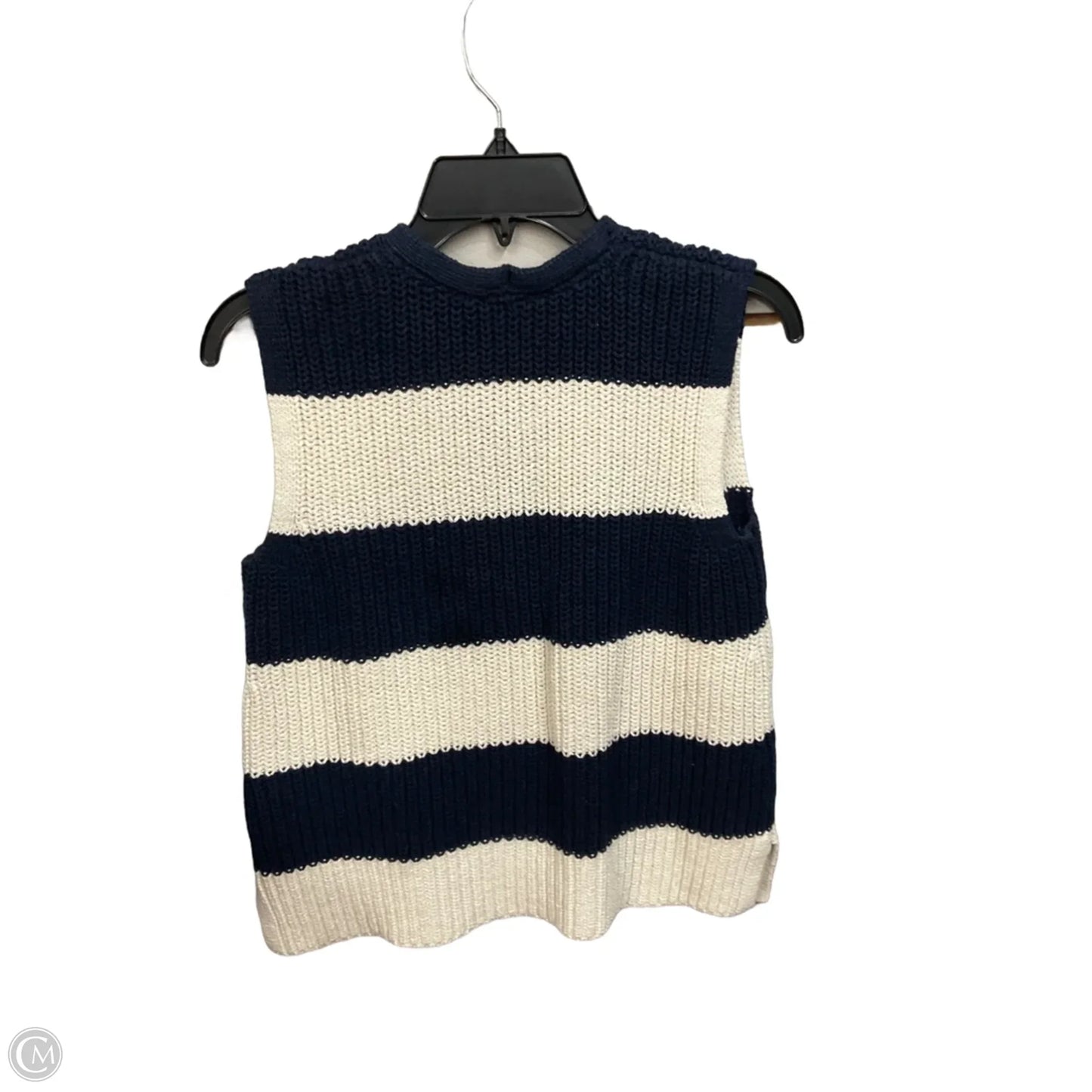 Vest Sweater By J. Jill In Striped Pattern, Size: Mp