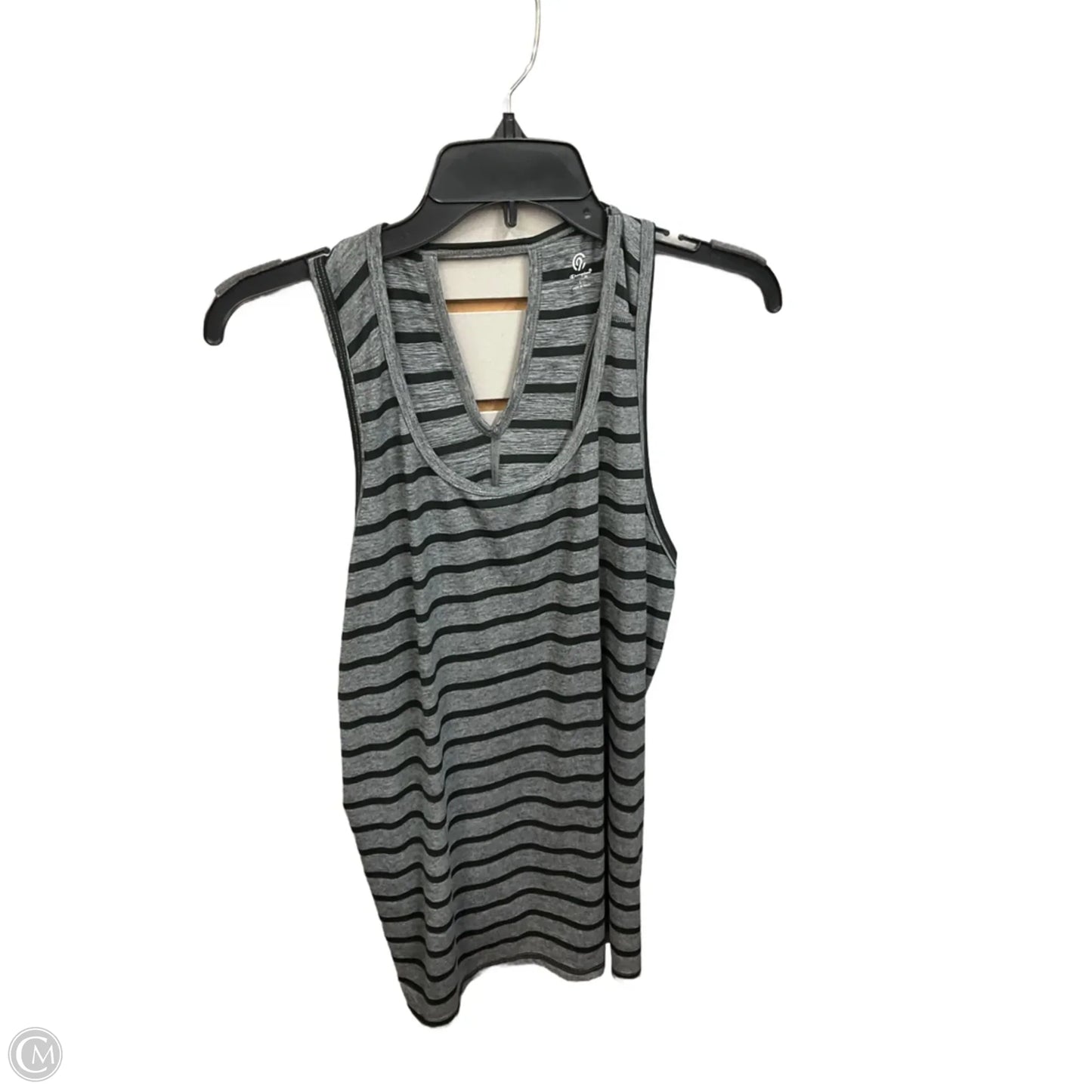 Athletic Tank Top By Champion In Striped Pattern, Size: L