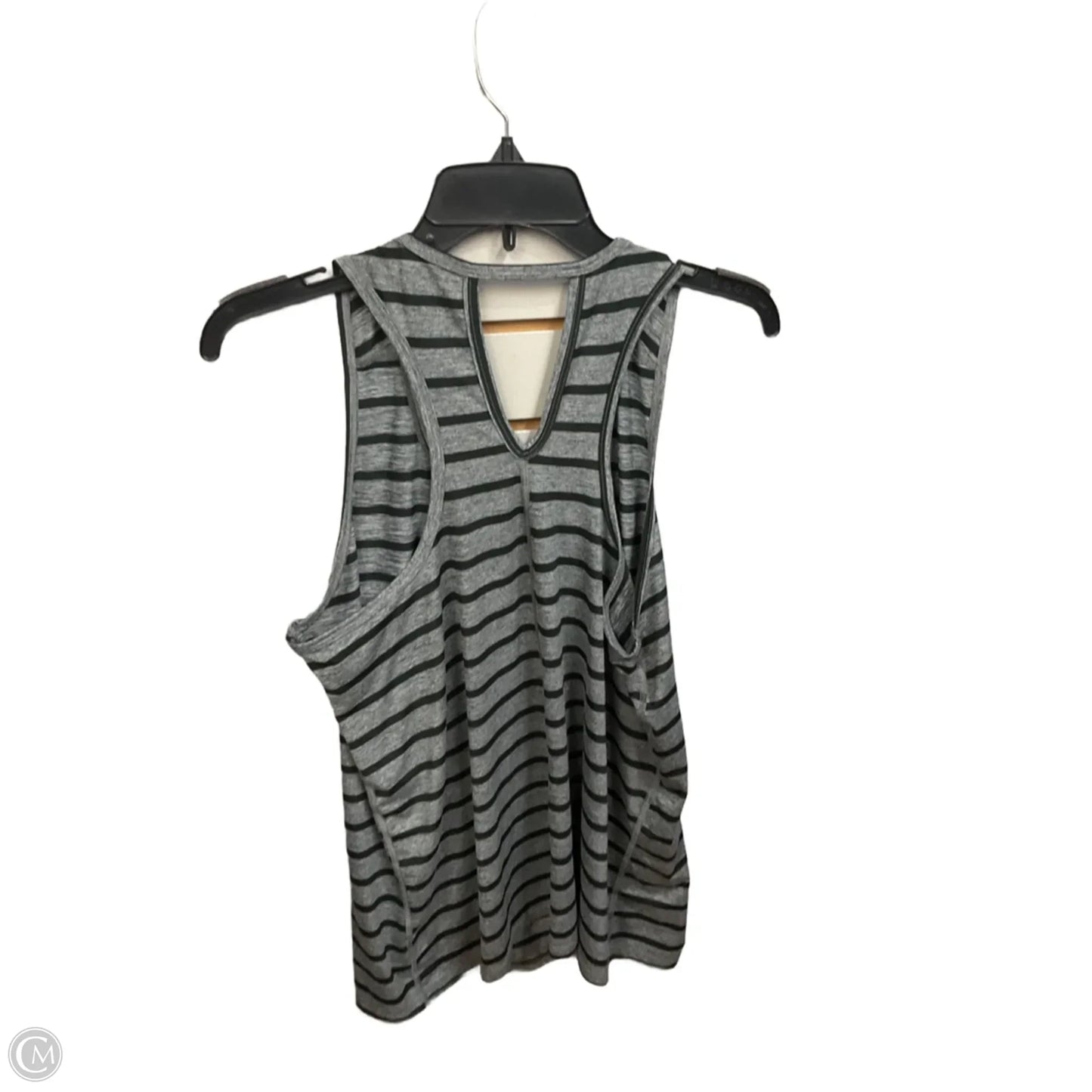Athletic Tank Top By Champion In Striped Pattern, Size: L