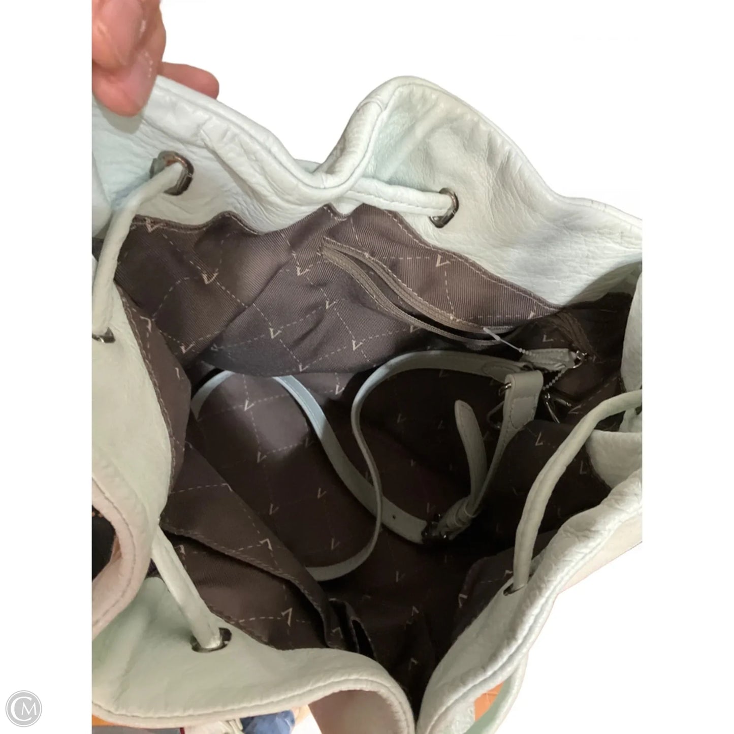 Handbag Leather By Vince Camuto, Size: Large