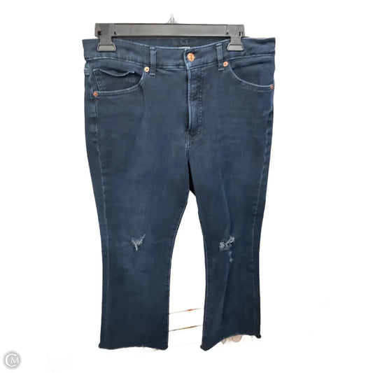 Jeans Flared By Express In Blue Denim, Size: 12