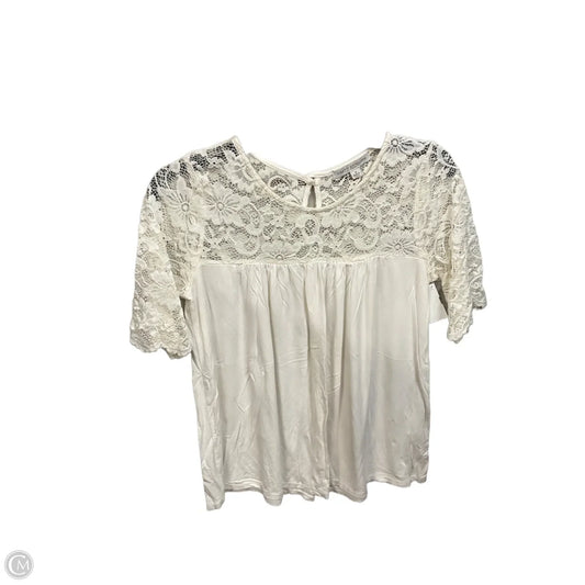 Top Short Sleeve Basic By Green Envelope In White, Size: S