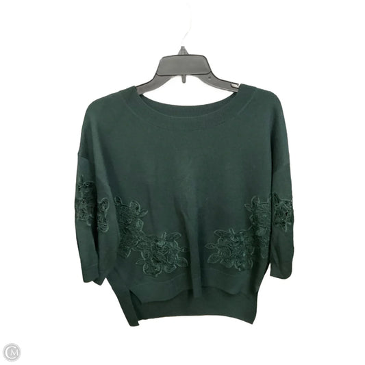 Top 3/4 Sleeve Basic By Massimo Dutti In Green, Size: S