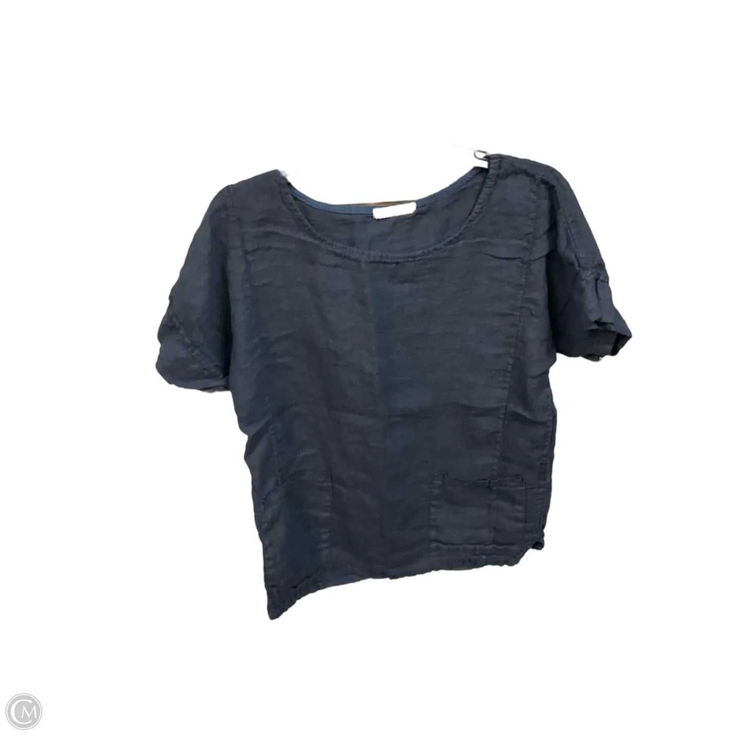 Top Short Sleeve Basic By Clothes Mentor In Navy, Size: L