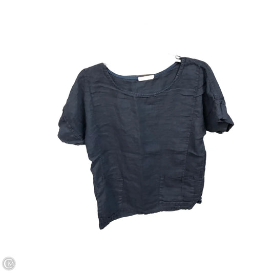 Top Short Sleeve Basic By Clothes Mentor In Navy, Size: L