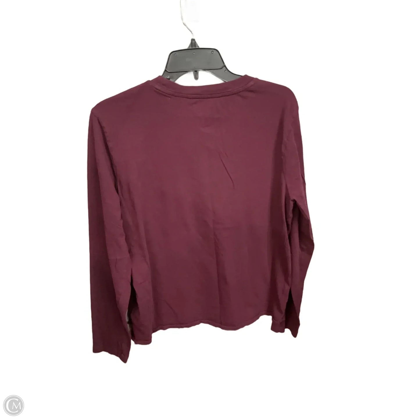 Top Long Sleeve Basic By Polo Ralph Lauren In Maroon, Size: L