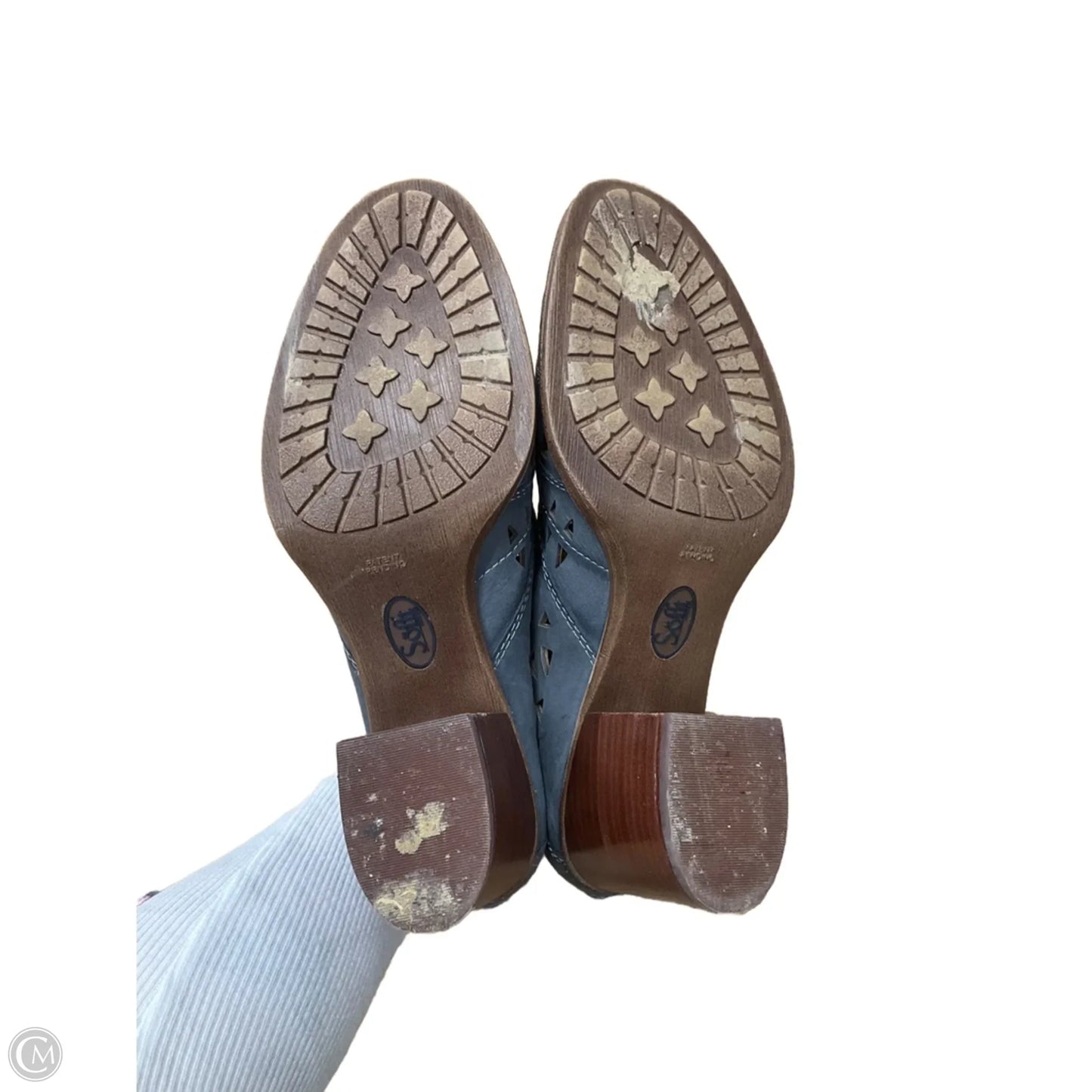 Boots Ankle Heels By Sofft In Grey, Size: 10